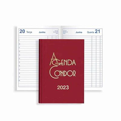 AGENDA ESCRITORIO CONDOR FSC MIX A21 14X21 DIARIA VERM 2023