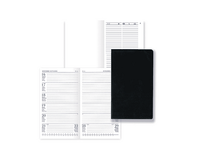 AGENDA PEQUENA PLÁSTICA FSC MIX 7X10 SEMANAL PRETO 2024