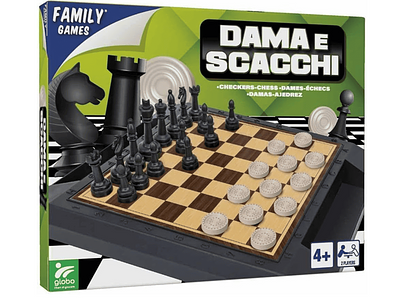 JOGO XADREZ + DAMA PLÁSTICO