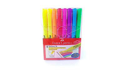 BOLSA C/8 MARCADORES FLUORESCENTE 38, FINOS